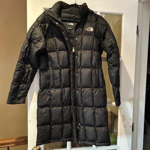 The North Face Black Puffer Coat Goose Down